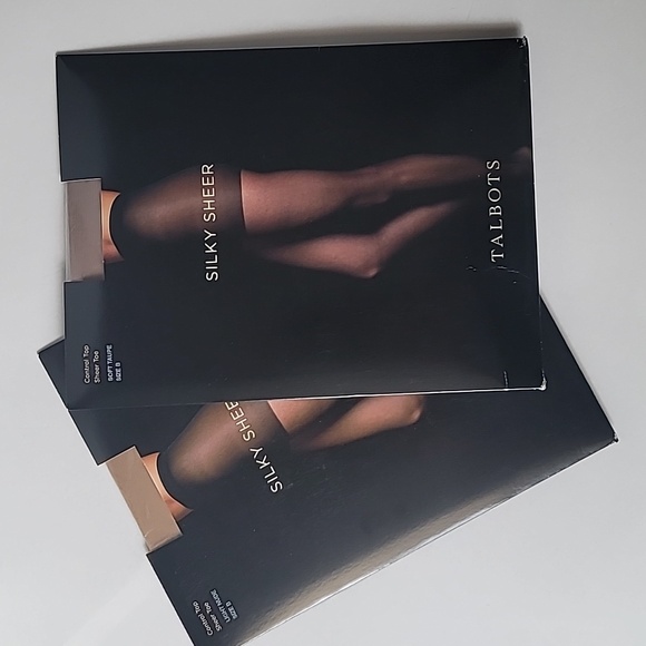 NWT Bundle of 2 pairs, Talbots Silky Sheer Pantyhose, Size B - Picture 8 of 8